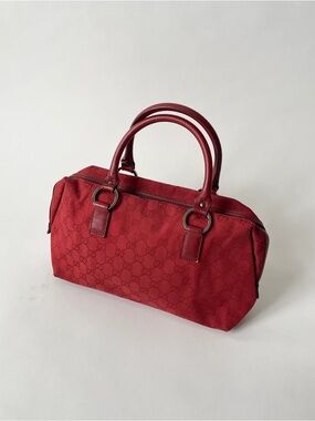 Gucci Monogram Canvas Boston Bag